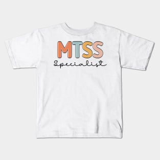 Cool MTSS Specialist MTSS Team Academic Support Teacher Kids T-Shirt